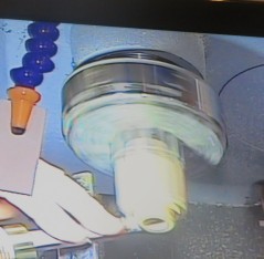 Turning threaded collars to fit finials to pots